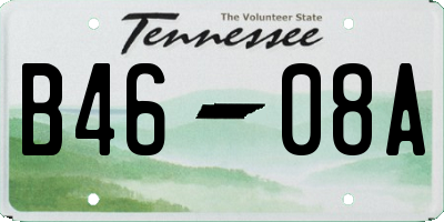 TN license plate B4608A