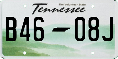 TN license plate B4608J