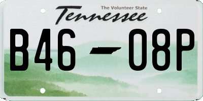 TN license plate B4608P