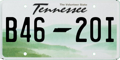 TN license plate B4620I