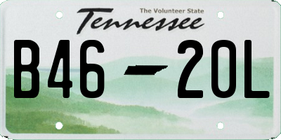 TN license plate B4620L