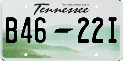 TN license plate B4622I