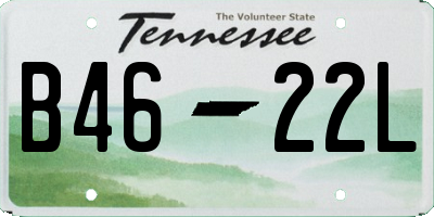 TN license plate B4622L