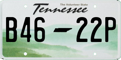 TN license plate B4622P