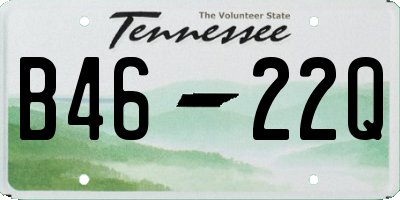 TN license plate B4622Q