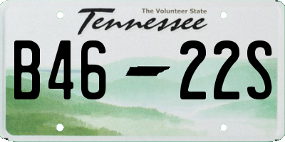 TN license plate B4622S