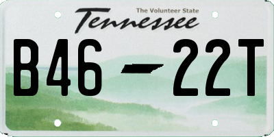 TN license plate B4622T