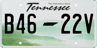 TN license plate B4622V