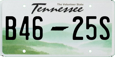 TN license plate B4625S