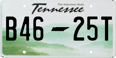 TN license plate B4625T