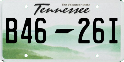 TN license plate B4626I