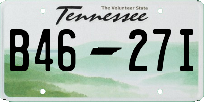 TN license plate B4627I