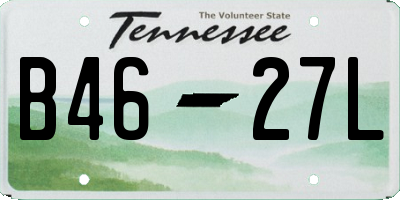 TN license plate B4627L