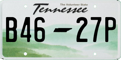 TN license plate B4627P