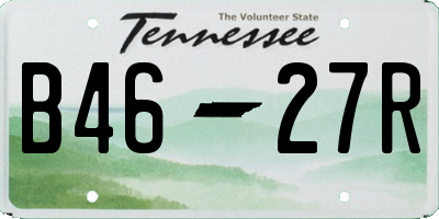 TN license plate B4627R