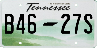 TN license plate B4627S