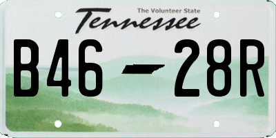 TN license plate B4628R