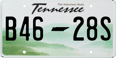 TN license plate B4628S