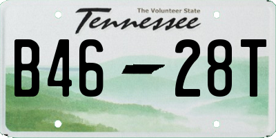 TN license plate B4628T