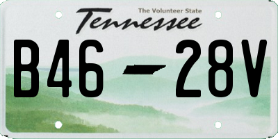 TN license plate B4628V
