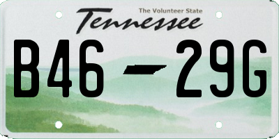 TN license plate B4629G