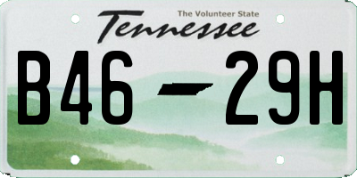 TN license plate B4629H