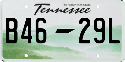 TN license plate B4629L