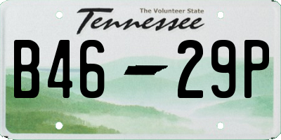 TN license plate B4629P