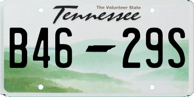 TN license plate B4629S