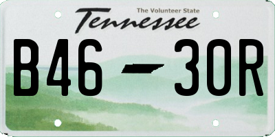 TN license plate B4630R