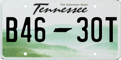 TN license plate B4630T