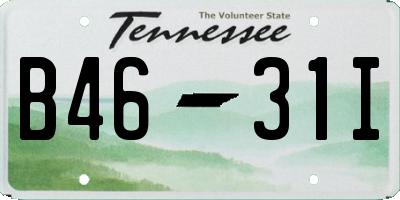TN license plate B4631I