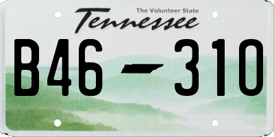 TN license plate B4631O