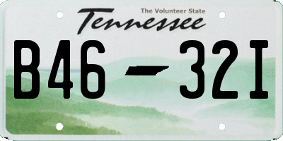TN license plate B4632I