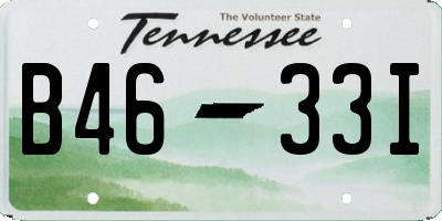 TN license plate B4633I