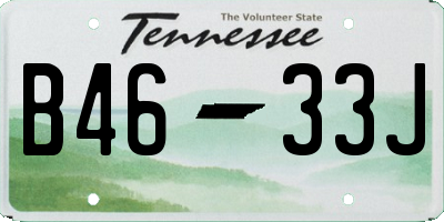 TN license plate B4633J
