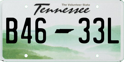TN license plate B4633L