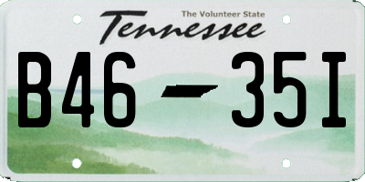 TN license plate B4635I