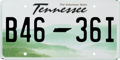 TN license plate B4636I