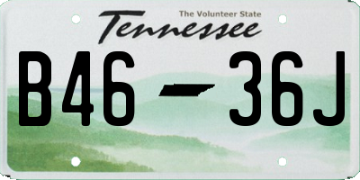TN license plate B4636J