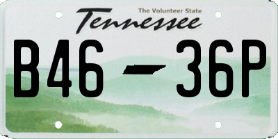 TN license plate B4636P