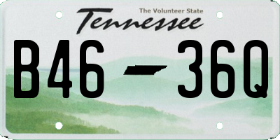 TN license plate B4636Q