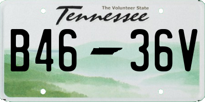 TN license plate B4636V