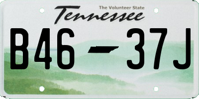 TN license plate B4637J
