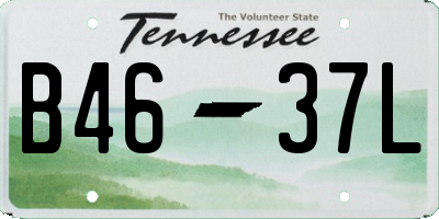 TN license plate B4637L