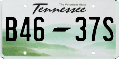 TN license plate B4637S