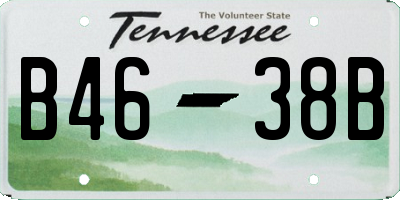 TN license plate B4638B