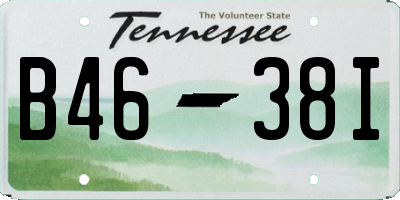TN license plate B4638I