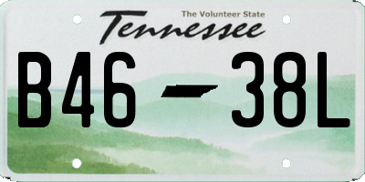TN license plate B4638L