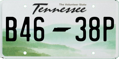 TN license plate B4638P